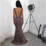 Sophia Backless Long Dress