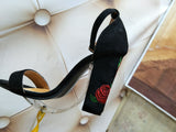 Roses Suede Heel Sandals Shoes