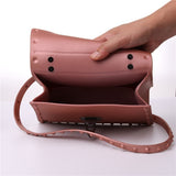 Rivet Pop Solid Handbag