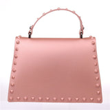 Rivet Pop Solid Handbag